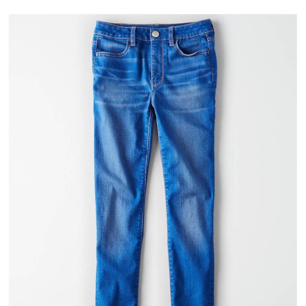 American Eagle Hi-Rise Sapphire Blue Jegging - Size 25